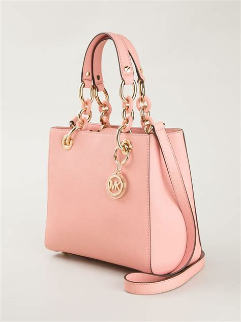 pink michael kors silver hardware purse|Michael Kors purses vanilla pink.